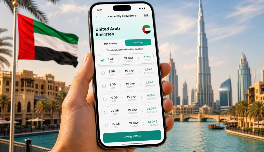 United Arab Emirates eSIM for travel internet